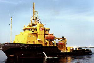 ERV Kapitan Poinc of Polish Ship Salvage Co. serviced by MMS